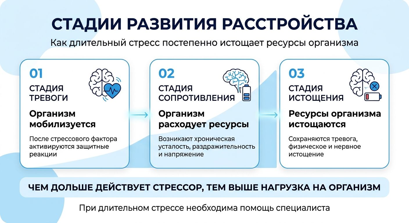 Лечение стресса в Озёрске инфографика